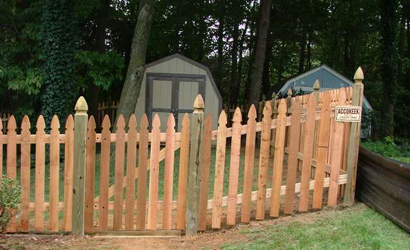 residential picket fence