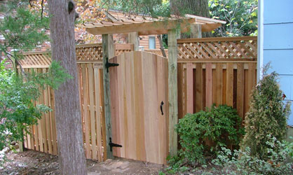 wood custom fence centerville va